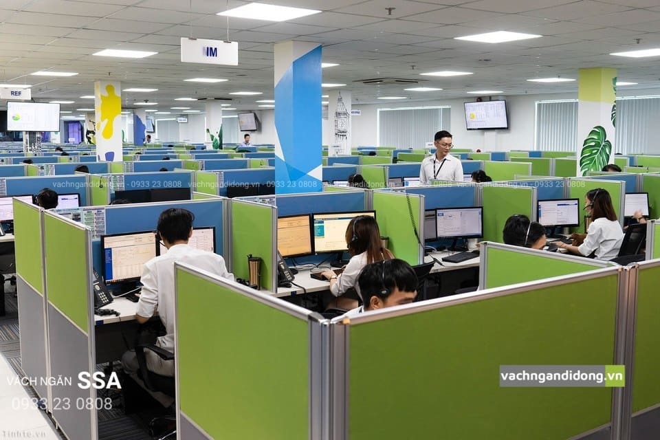 vách ngăn văn phòng